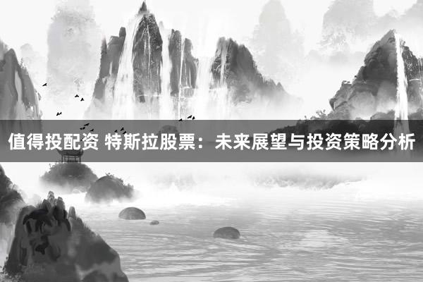 值得投配资 特斯拉股票：未来展望与投资策略分析