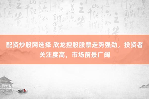 配资炒股网选择 欣龙控股股票走势强劲，投资者关注度高，市场前景广阔