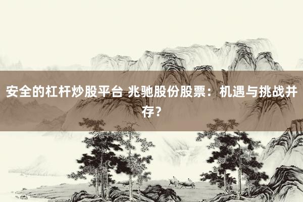 安全的杠杆炒股平台 兆驰股份股票：机遇与挑战并存？