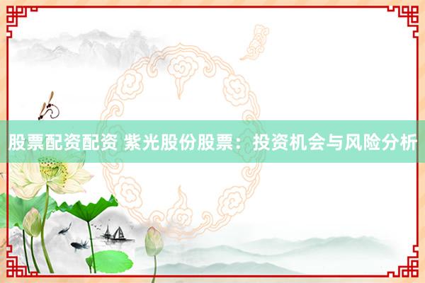 股票配资配资 紫光股份股票：投资机会与风险分析