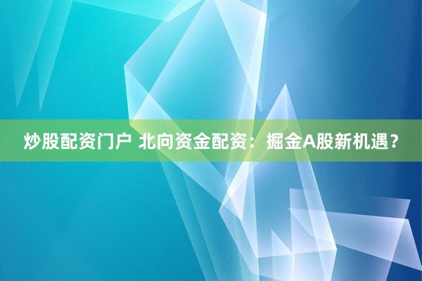 炒股配资门户 北向资金配资：掘金A股新机遇？