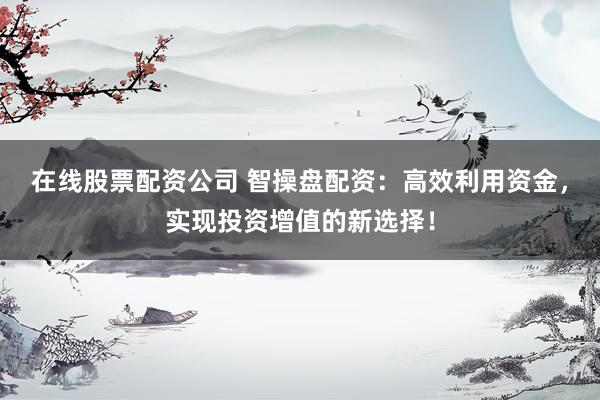 在线股票配资公司 智操盘配资：高效利用资金，实现投资增值的新选择！