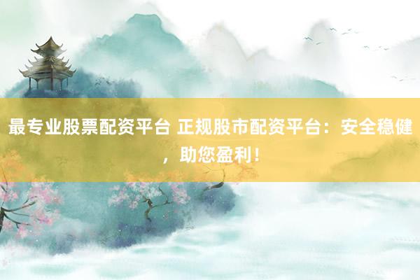 最专业股票配资平台 正规股市配资平台：安全稳健，助您盈利！